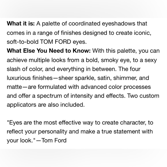 NEW IN BOX TOM FORD Eyeshadow Quad Desert Fox - Picture 4 of 7